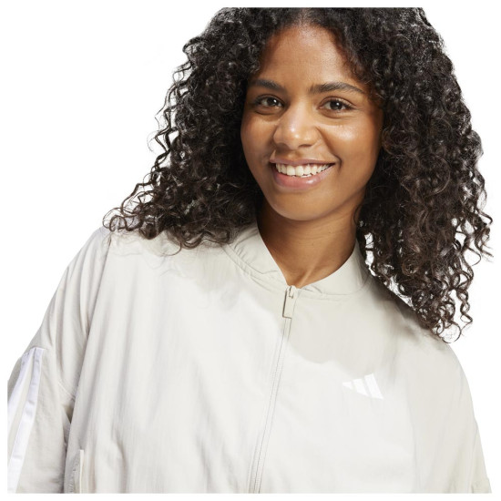 Adidas Γυναικεία ζακέτα 3-S Woven Bomber Jacket Adidas Γυναικεία ζακέτα 3-S Woven Bomber Jacket
